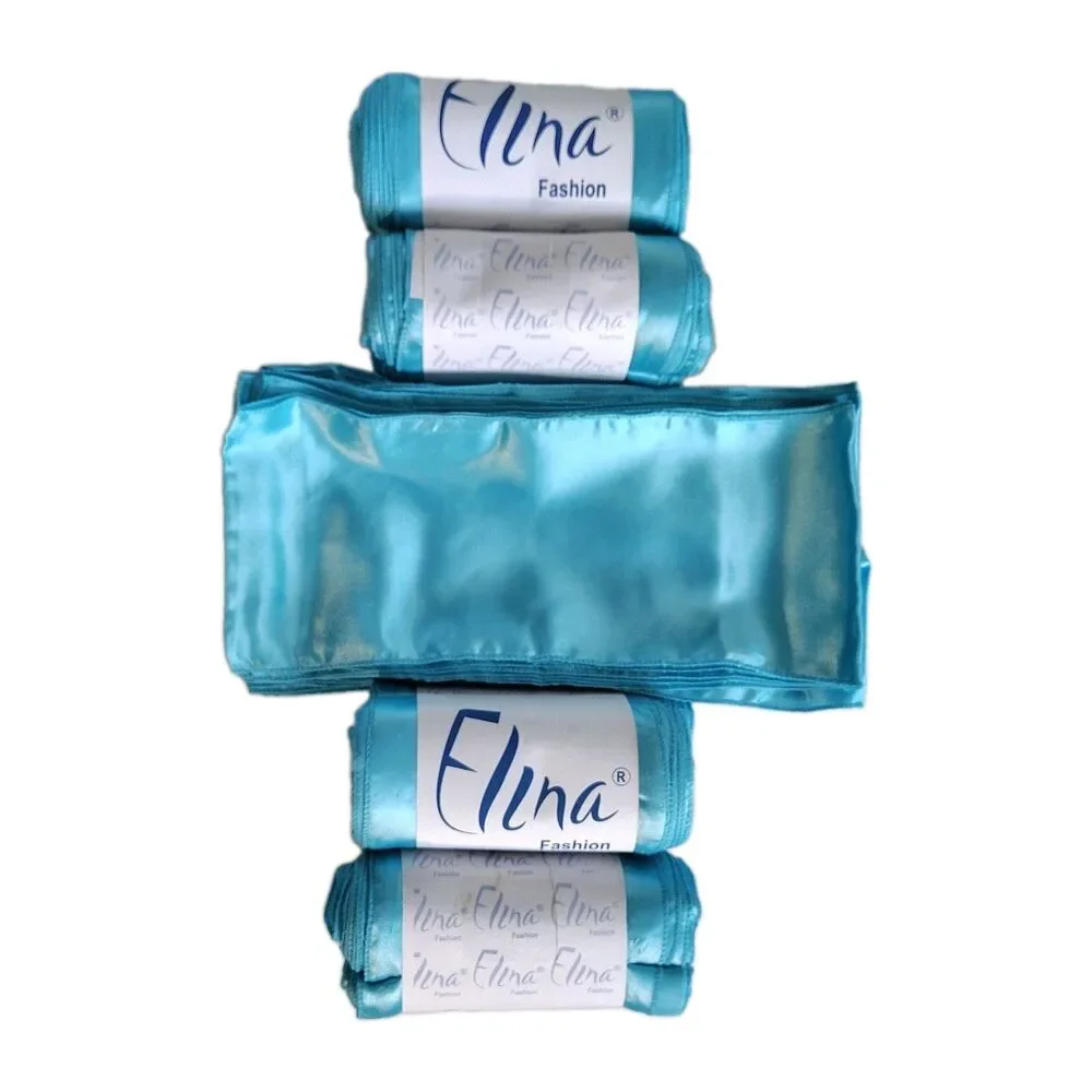55 Elina Fashion Satin Chair Sashes 6x108 Aqua Turquoise Event Party Decor